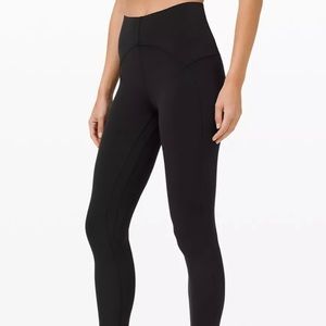 Lululemon unlimit high rise tight 25” size 6 black